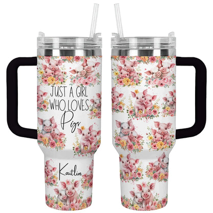Shineful Tumbler Personalized Piggy Delight