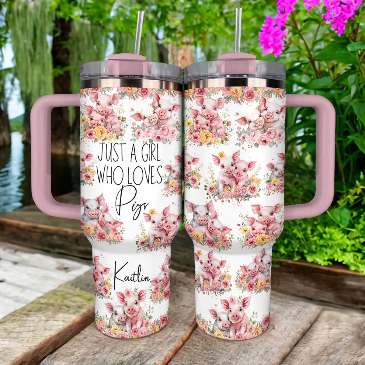 Shineful Tumbler Personalized Piggy Delight