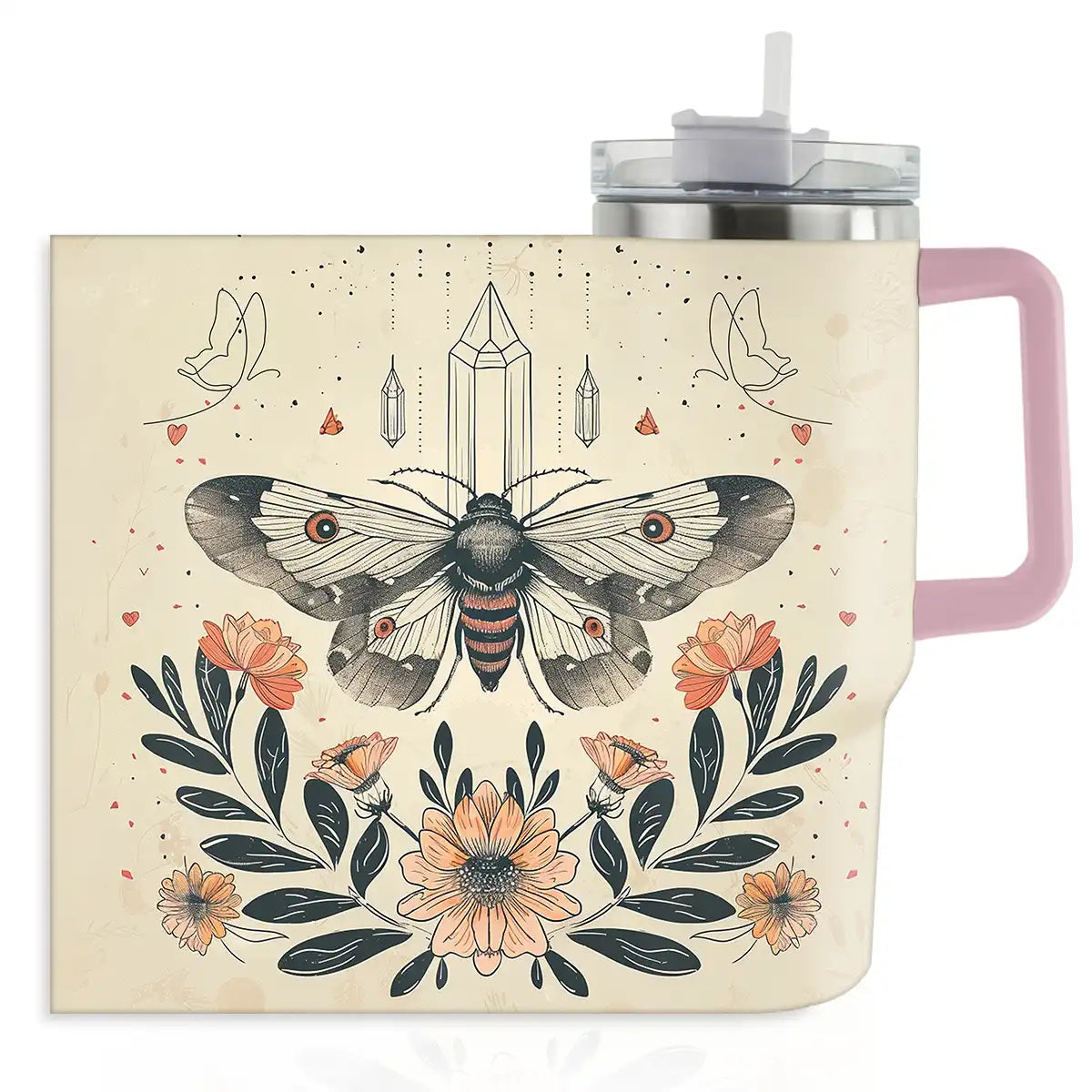 Shineful Tumbler Moth & Florals