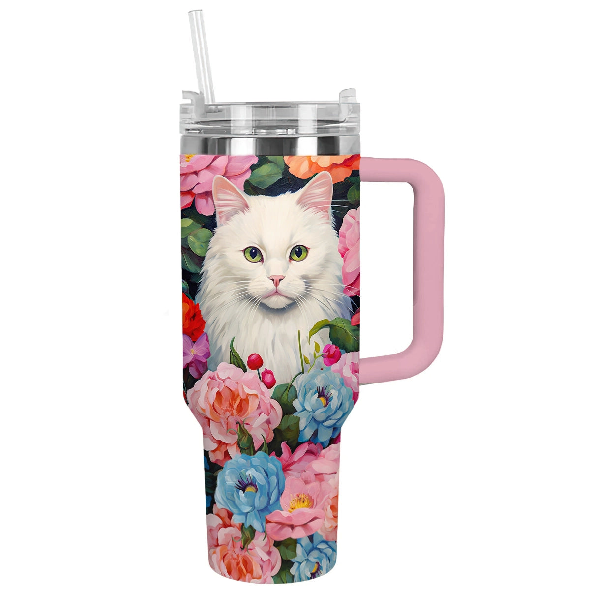 Shineful Tumbler Cat In Purrfect Garden