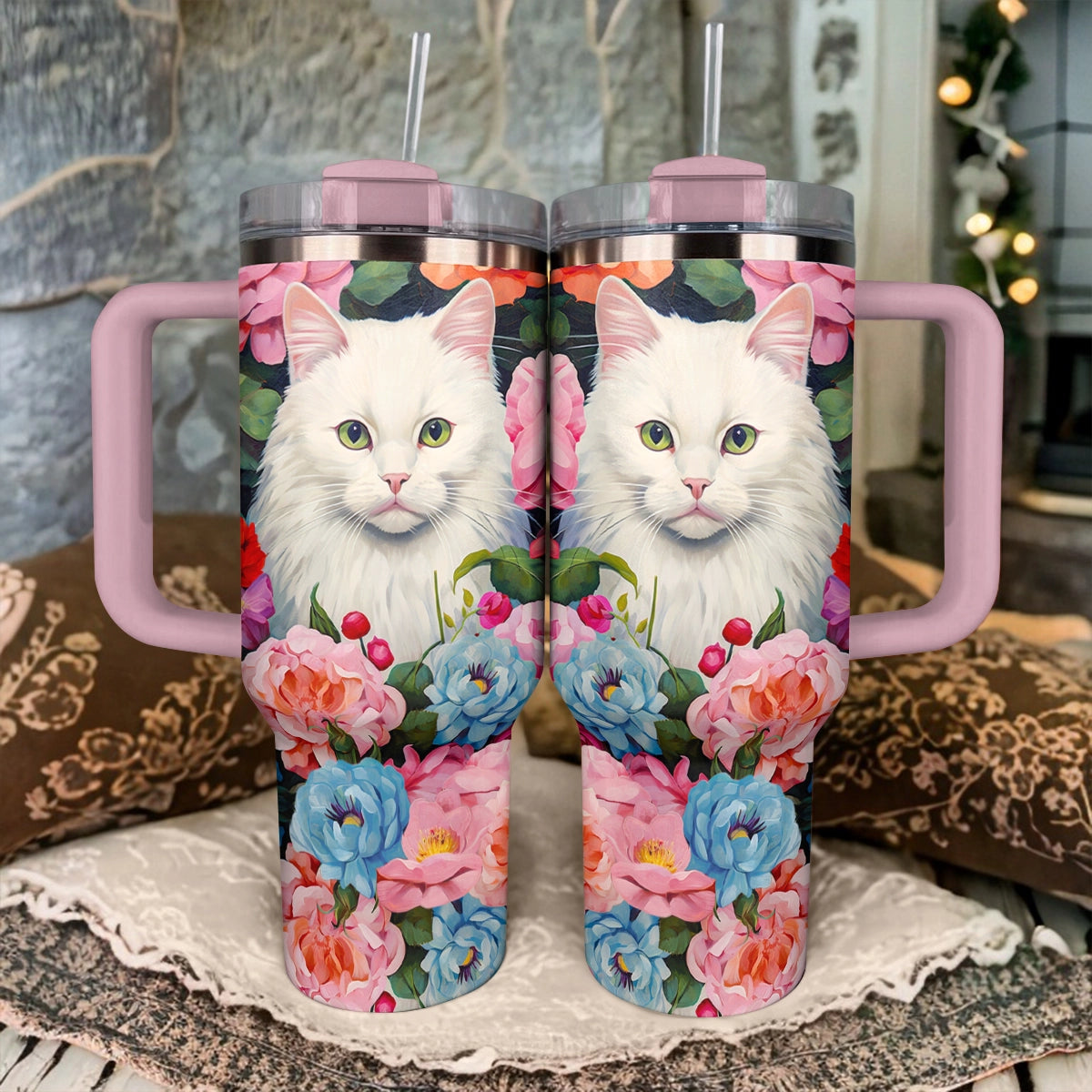 Shineful Tumbler Cat In Purrfect Garden