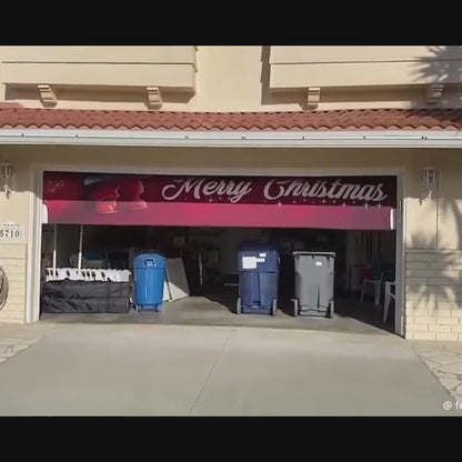 Shineful Garage Door Banner Decoration - Magical Holiday Express Santa’s Train Spreading Cheer on a Winter’s Eve