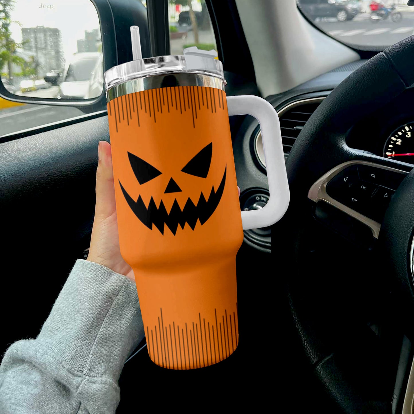 Shineful Tumbler Halloween Pumpkin
