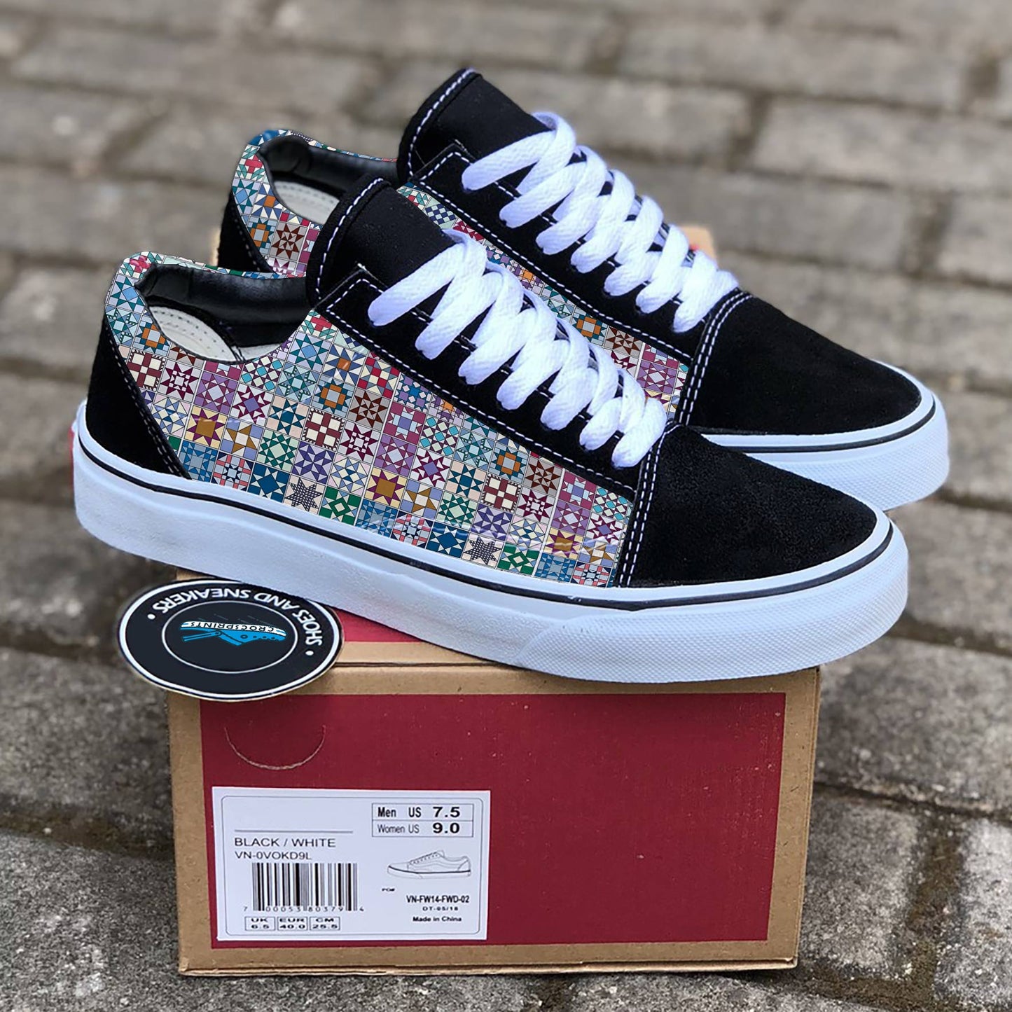 Shineful Sneakers Traditional Quilting Blocks