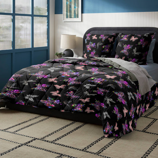 Shineful Gorgeous Butterflies Lovely - All Season Quilt 3-Piece Set