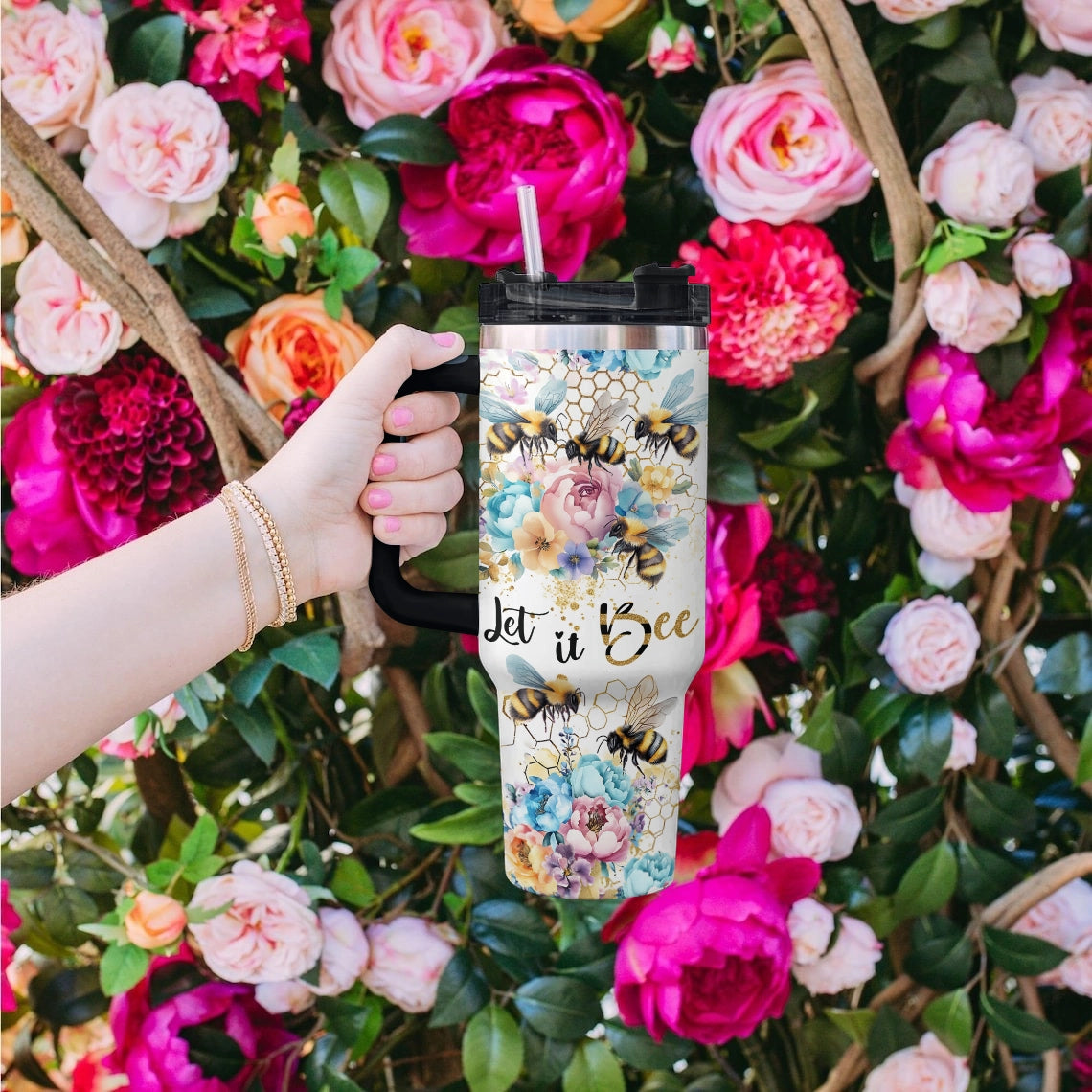 Shineful Tumbler "Let It Bee"