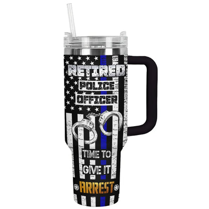 Shineful Tumbler Retired Police Officer
