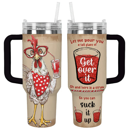 Shineful Tumbler Funny Feisty Chicken