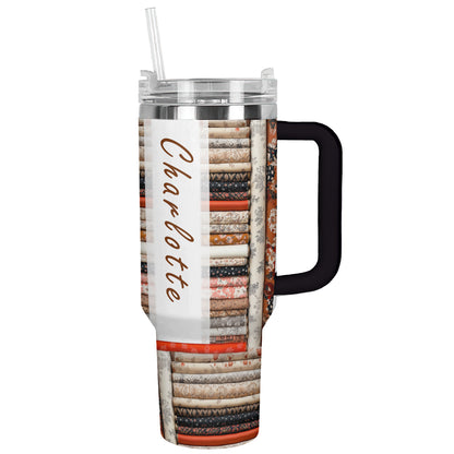 Shineful Tumbler Personalized Vintage Fabric Store