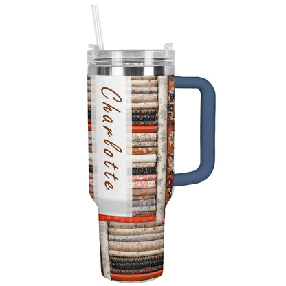 Shineful Tumbler Personalized Vintage Fabric Store