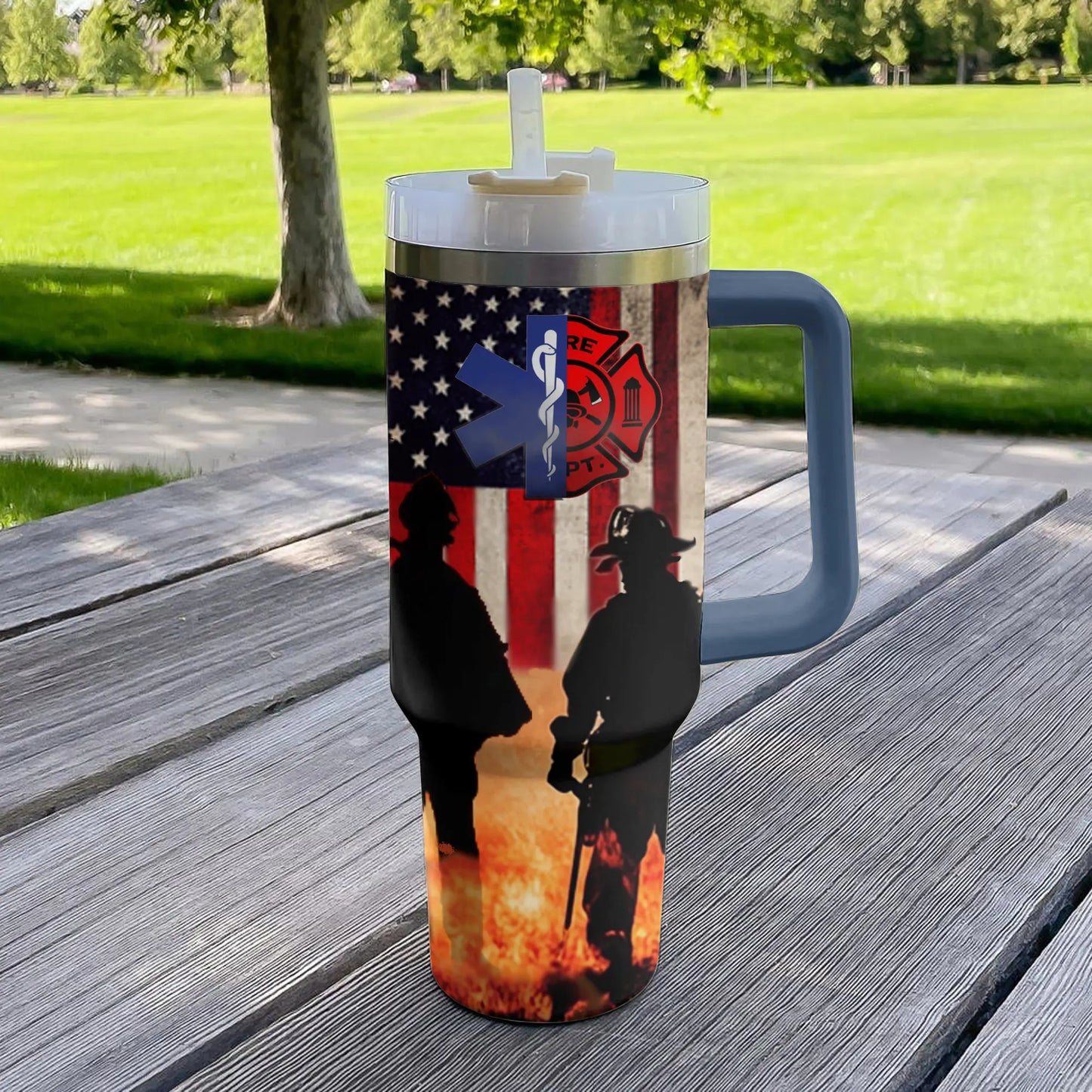 Shineful Tumbler Firefighter RESCUE & REPLENISH