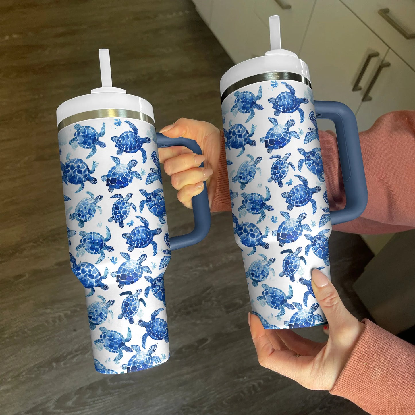 Shineful Tumbler Sea Turtle Blue Bliss