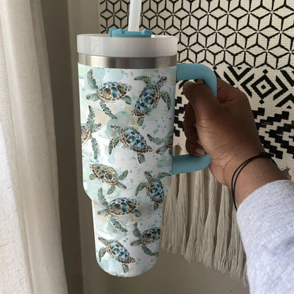 Shineful Tumbler Serene Sea Turtle