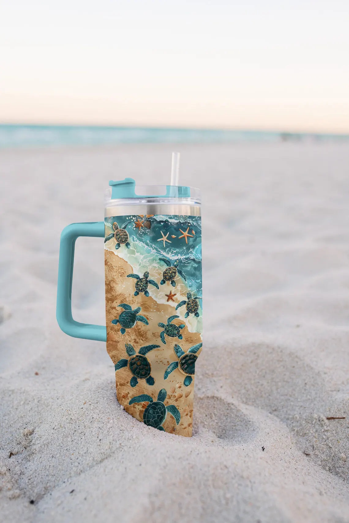 Shineful Tumbler Sea Turtle Sandy Shores