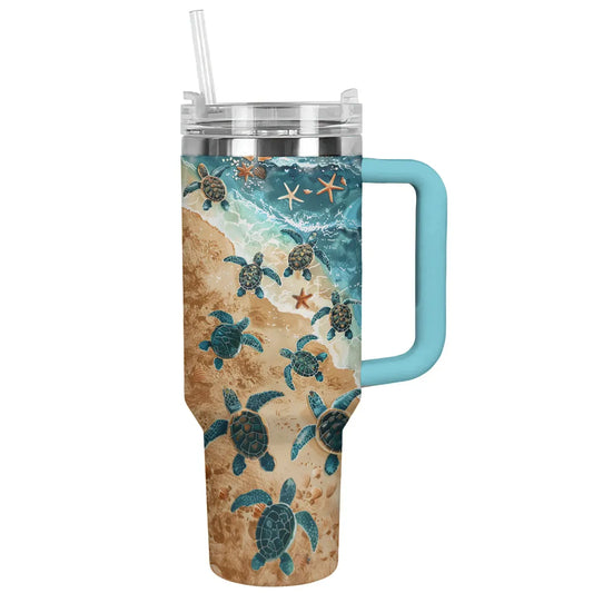 Shineful Tumbler Sea Turtle Sandy Shores