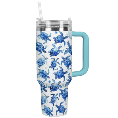 Shineful Tumbler Sea Turtle Blue Bliss