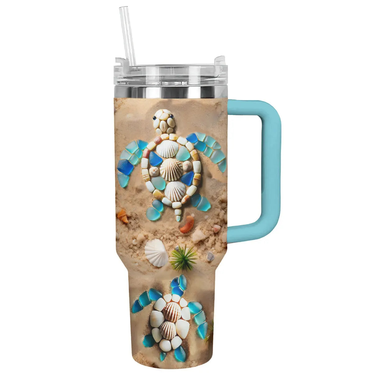 Shineful Glossy Tumbler Sea Turtle Shell Treasures