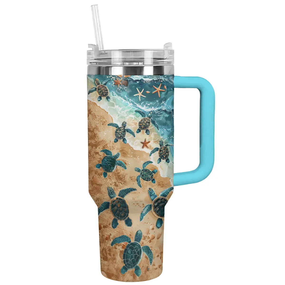 Shineful Tumbler Sea Turtle Sandy Shores