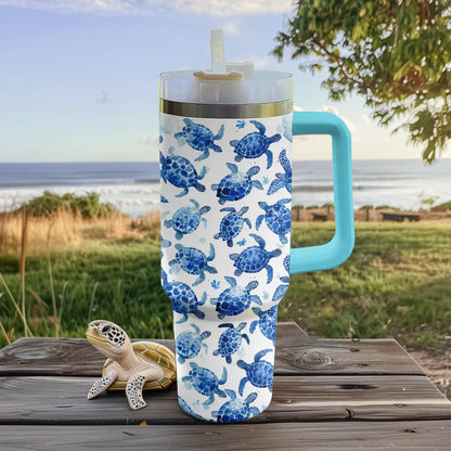 Shineful Tumbler Sea Turtle Blue Bliss