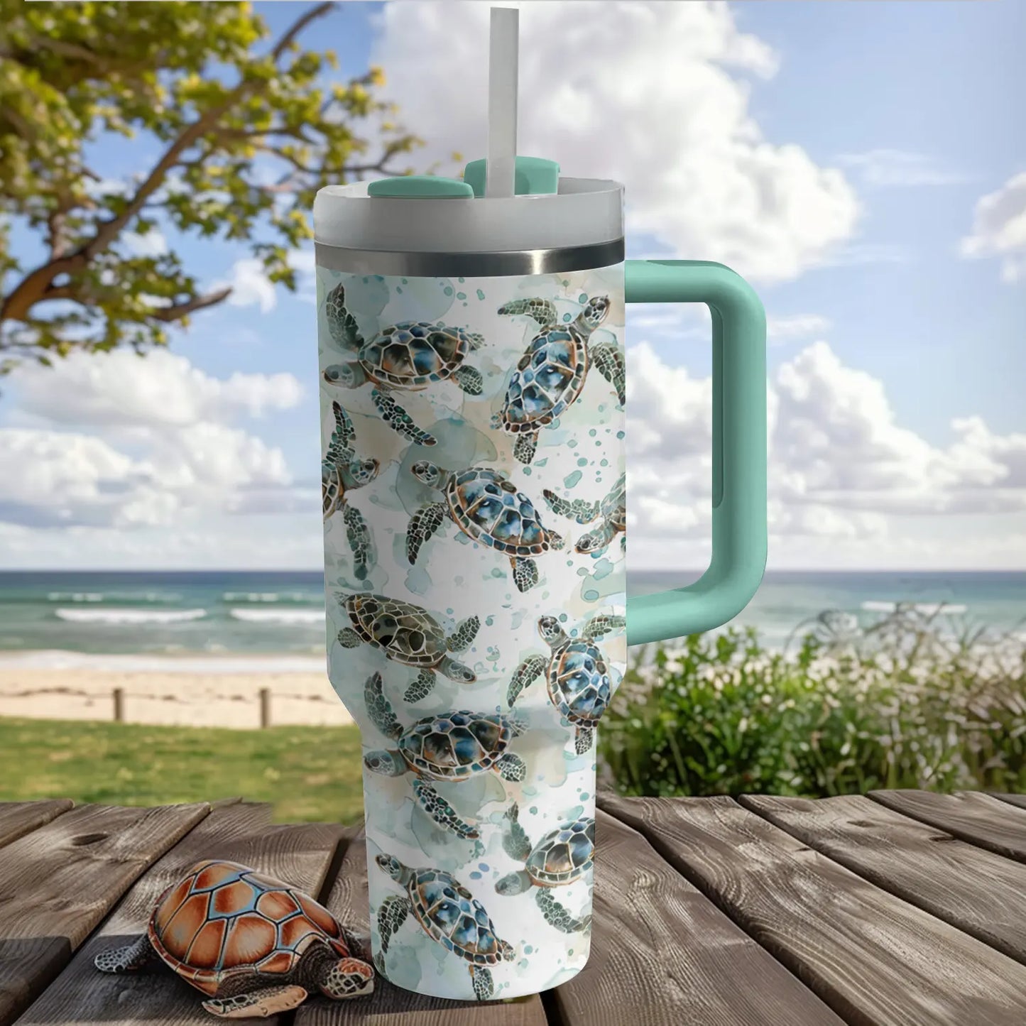 Shineful Tumbler Serene Sea Turtle