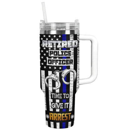 Shineful Tumbler Retired Police Officer