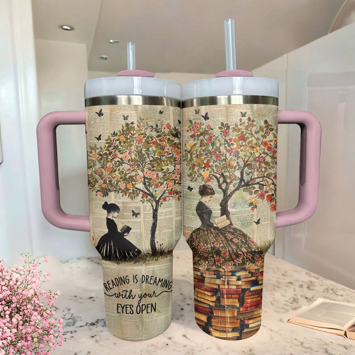 Shineful Tumbler Reading Is Dreaming With Your Eyes Open