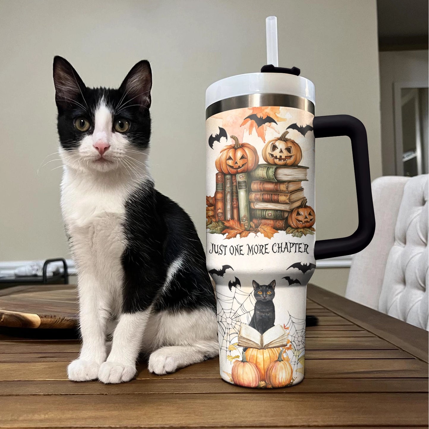 Shineful Tumbler Halloween Reading Vibes