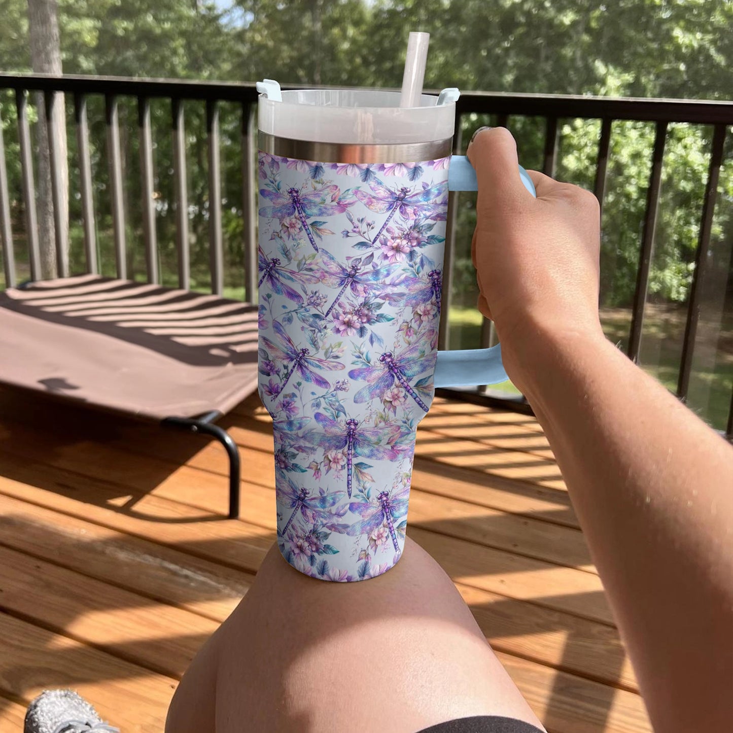 Shineful Tumbler Pastel Dragonfly Delight