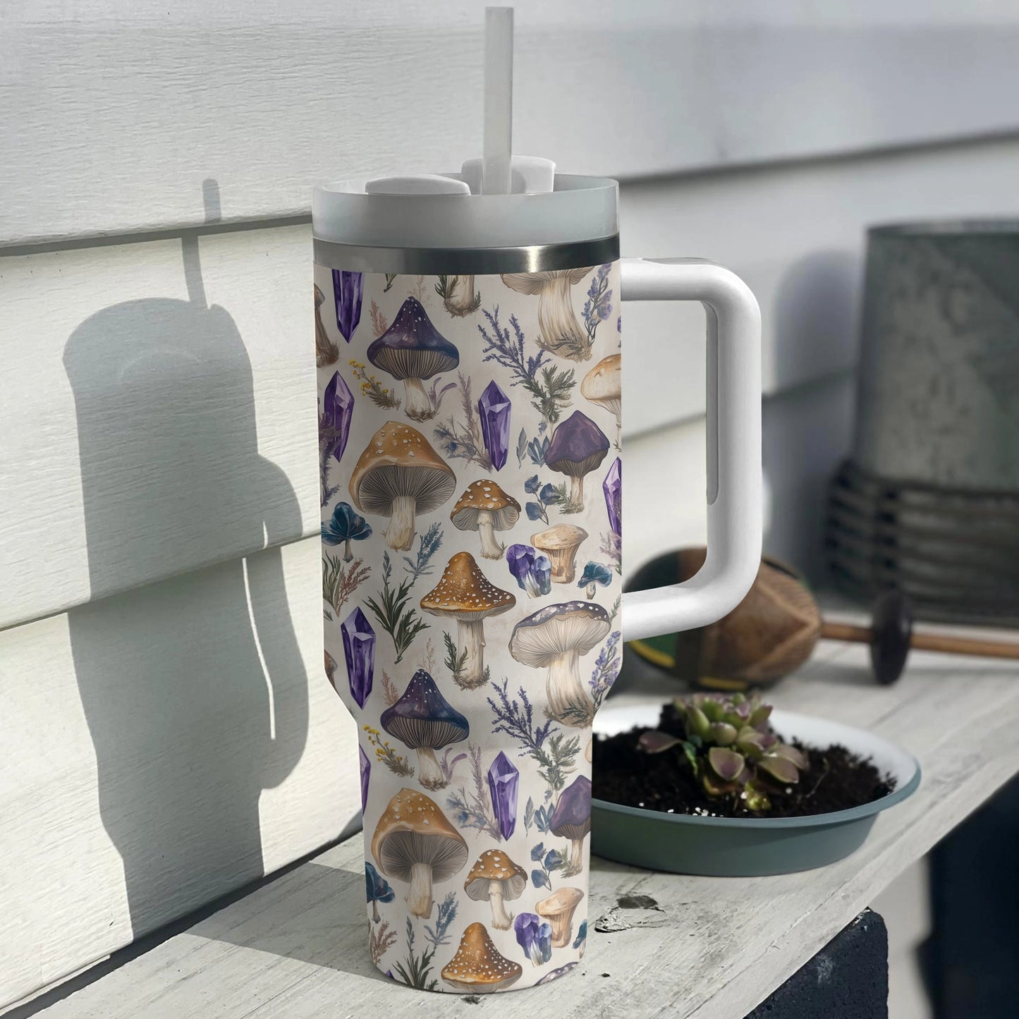 Shineful Tumbler Boho Fungi & Crystal Magic