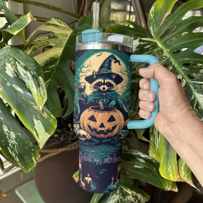 Shineful Tumbler Raccoon Witches Brew