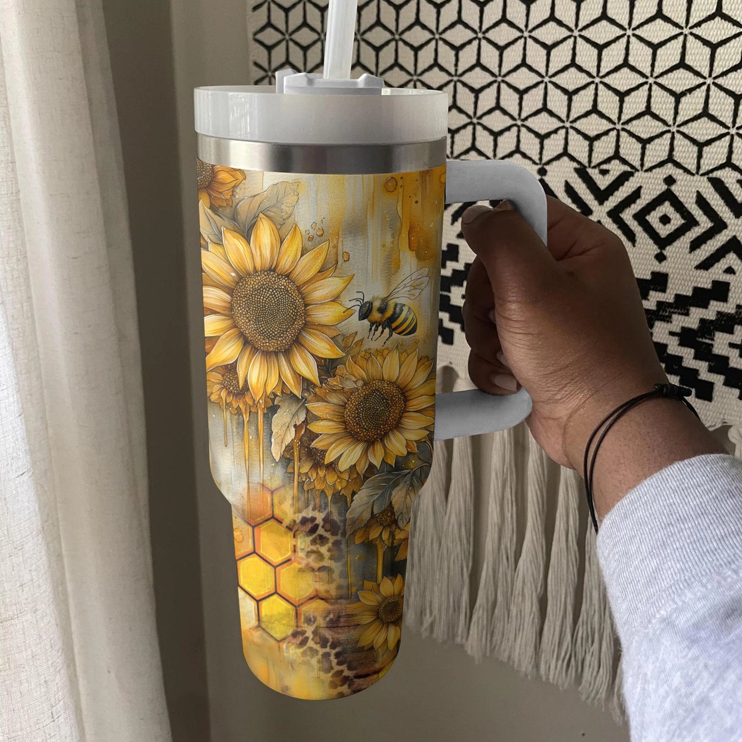 Shineful Tumbler Golden Sunflower Bliss