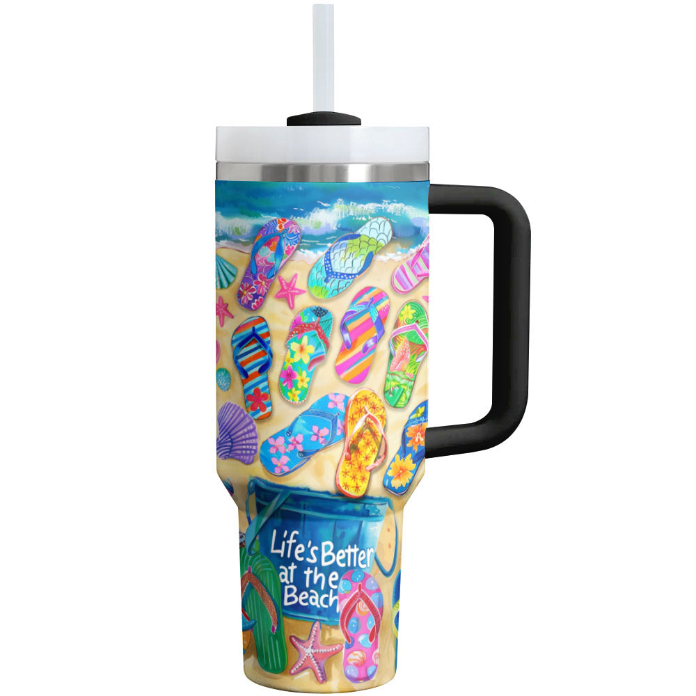 Shineful Tumbler Life's Better At The Beach