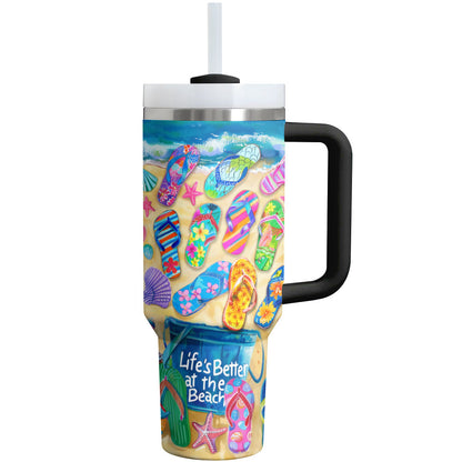 Shineful Tumbler Life's Better At The Beach