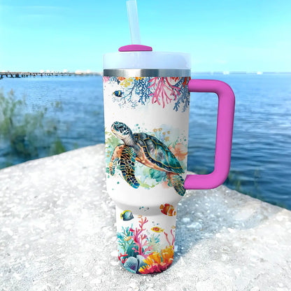 Shineful Tumbler Ocean Odyssey Sea Turtle