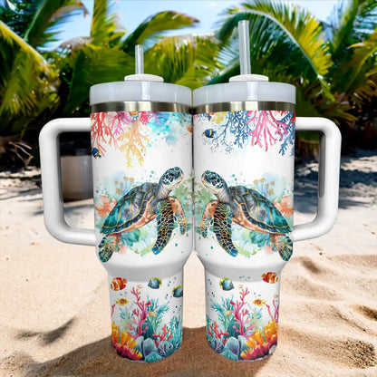 Shineful Tumbler Ocean Odyssey Sea Turtle