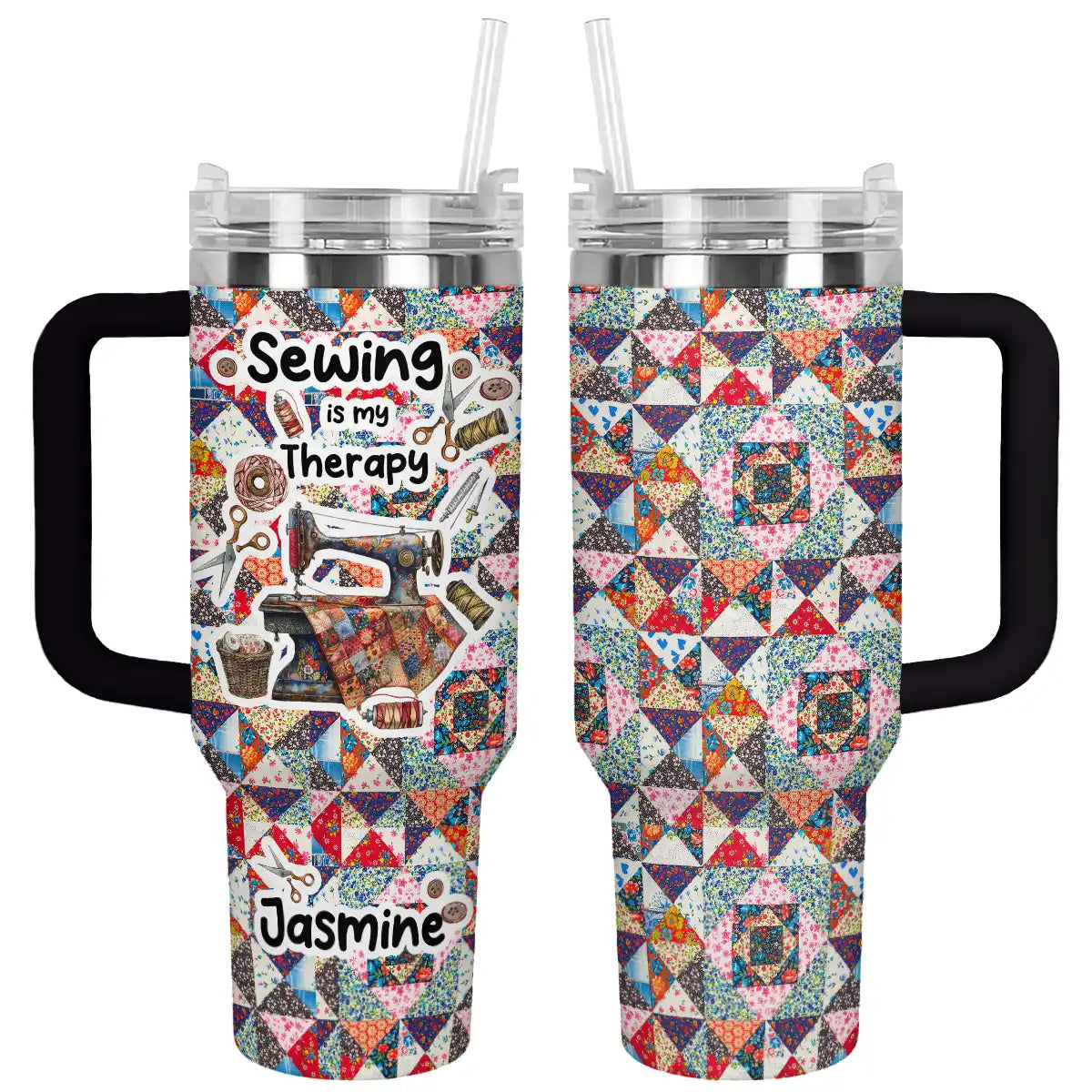 Shineful Tumbler Personalized Sewing Is Therapy