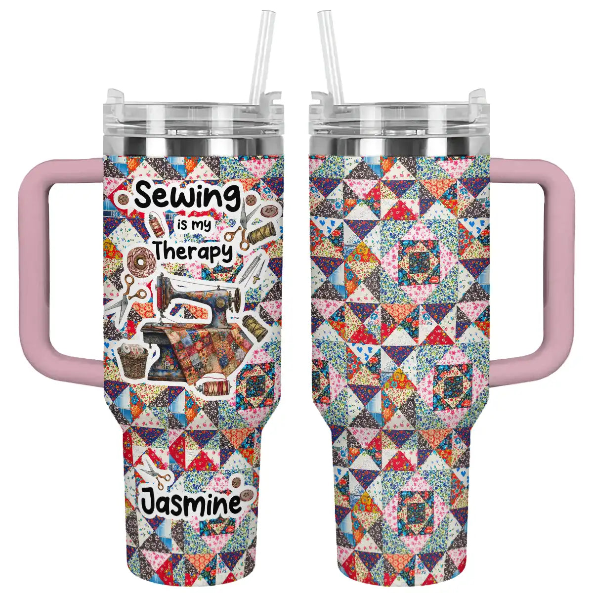 Shineful Tumbler Personalized Sewing Is Therapy