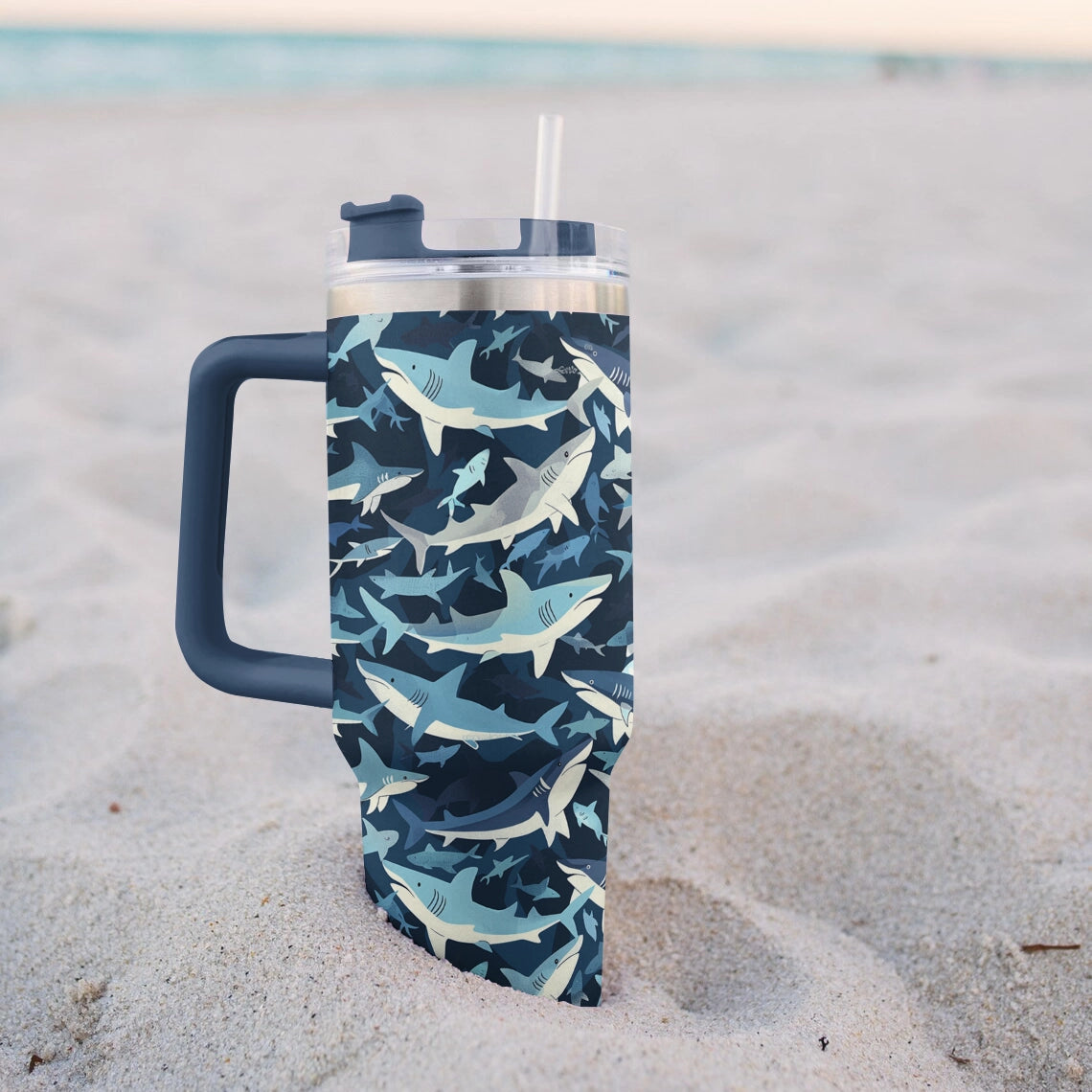 Shineful Tumbler Shark Ocean Prowler