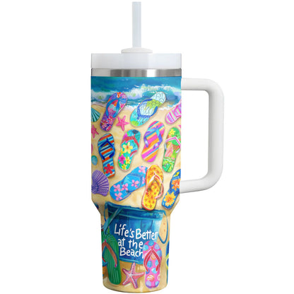 Shineful Tumbler Life's Better At The Beach