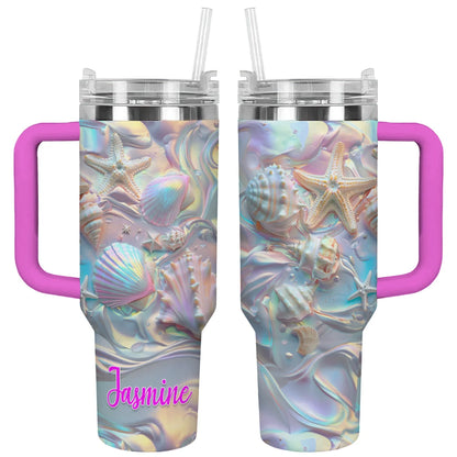 Shineful Tumbler Personalized Pearl Shell