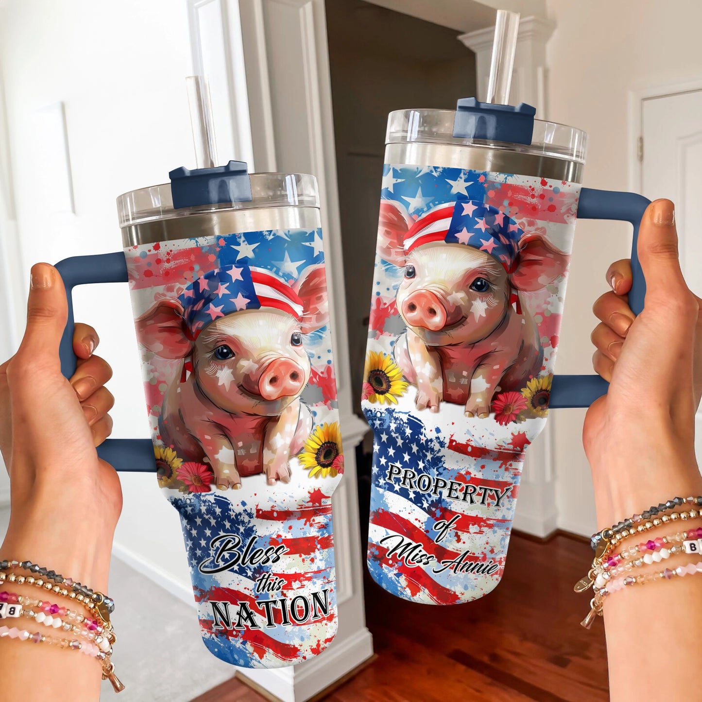 Shineful Tumbler Patriotic Piglet