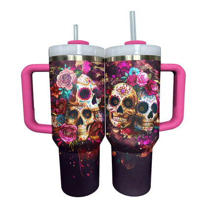 Shineful Glossy Tumbler Everlasting Love Sugar Skull