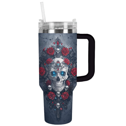 Shineful Tumbler Skull Gothic Rose
