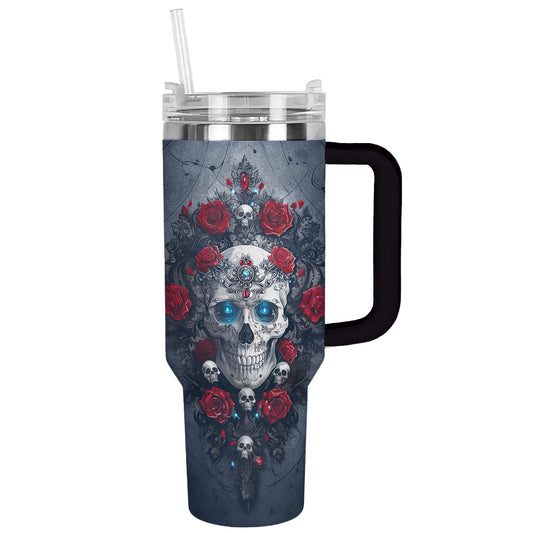 Shineful Tumbler Skull Gothic Rose