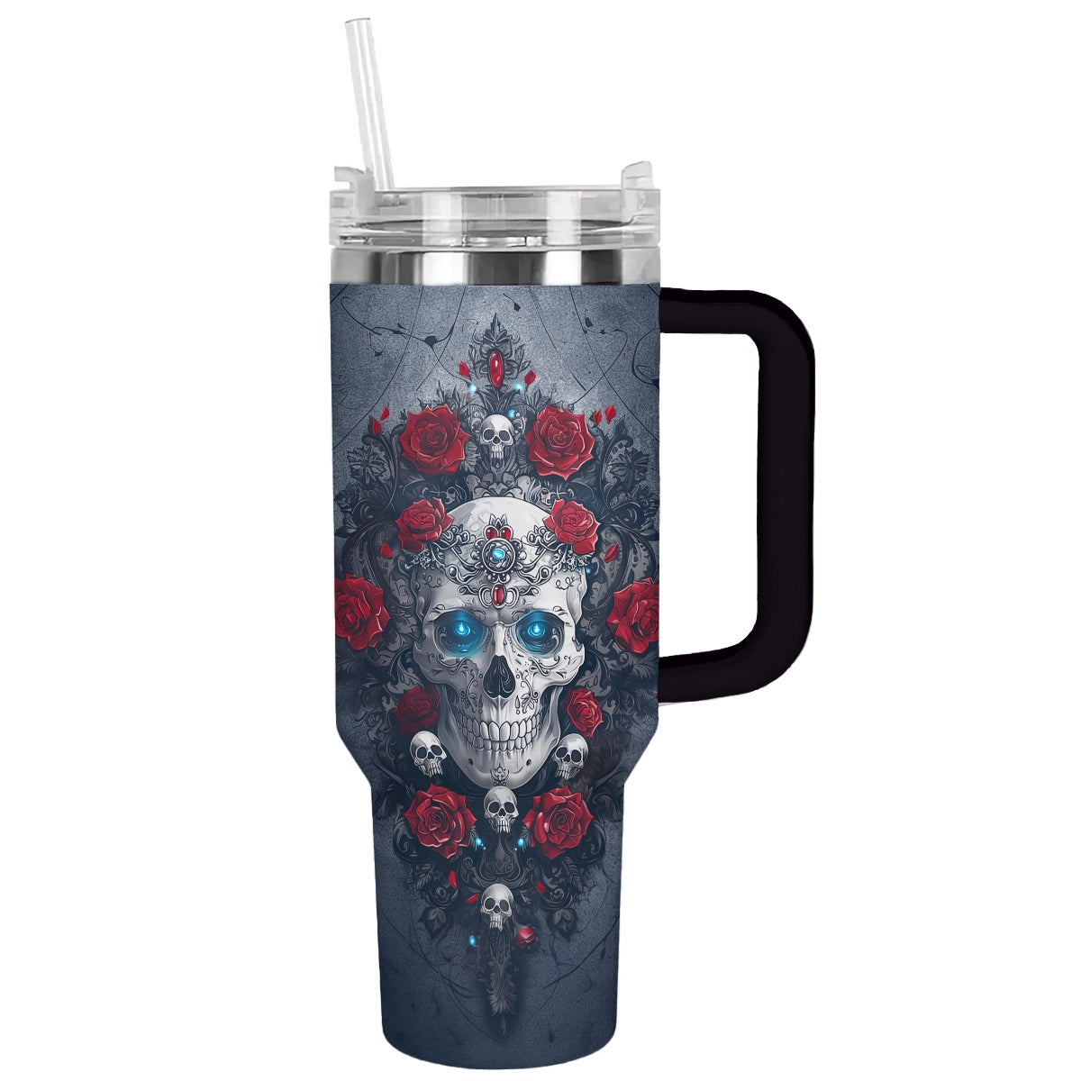 Shineful Tumbler Skull Gothic Rose