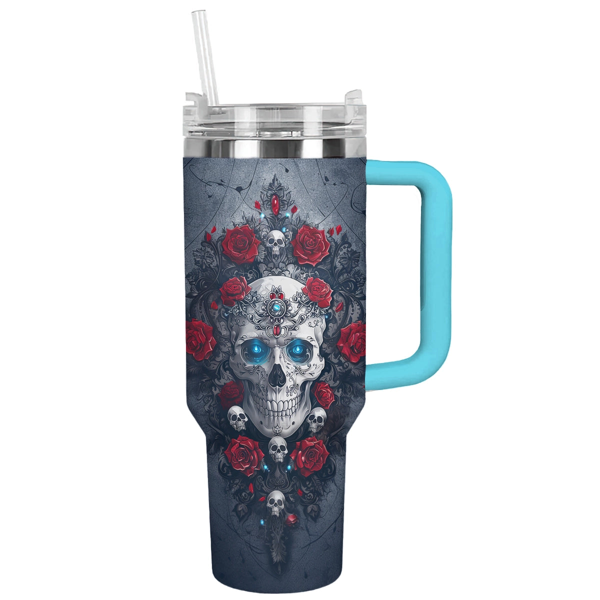 Shineful Tumbler Skull Gothic Rose