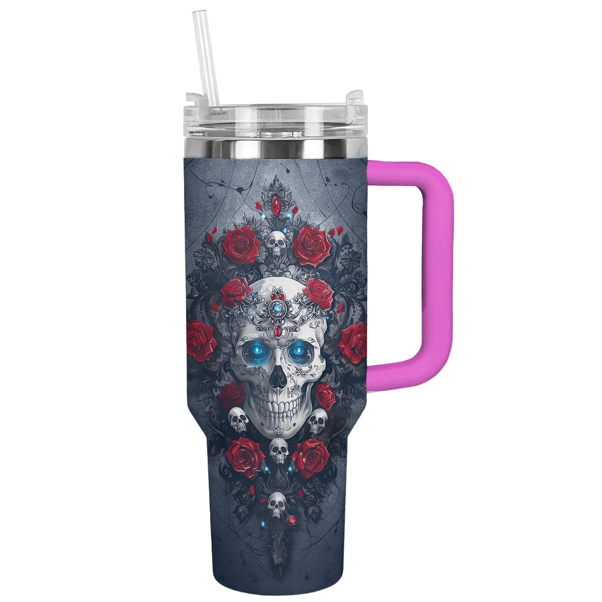 Shineful Tumbler Skull Gothic Rose
