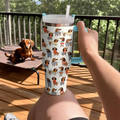 Shineful Tumbler Cute Dachshunds Lovely