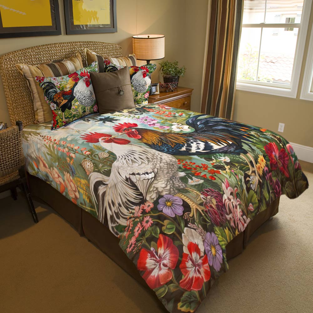 Shineful Quilt 3-Piece Set Gorgeous Chicken