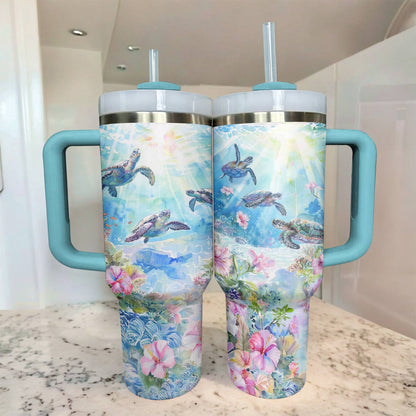 Shineful Tumbler Sea Turtles Save The Ocean